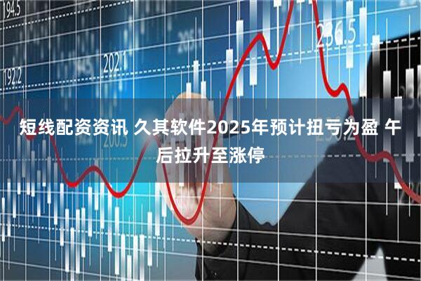 短线配资资讯 久其软件2025年预计扭亏为盈 午后拉升至涨停